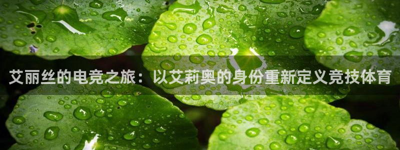 米兰电竞网址：艾丽丝的电竞之旅：以艾莉奥的身份重新定义竞技体育